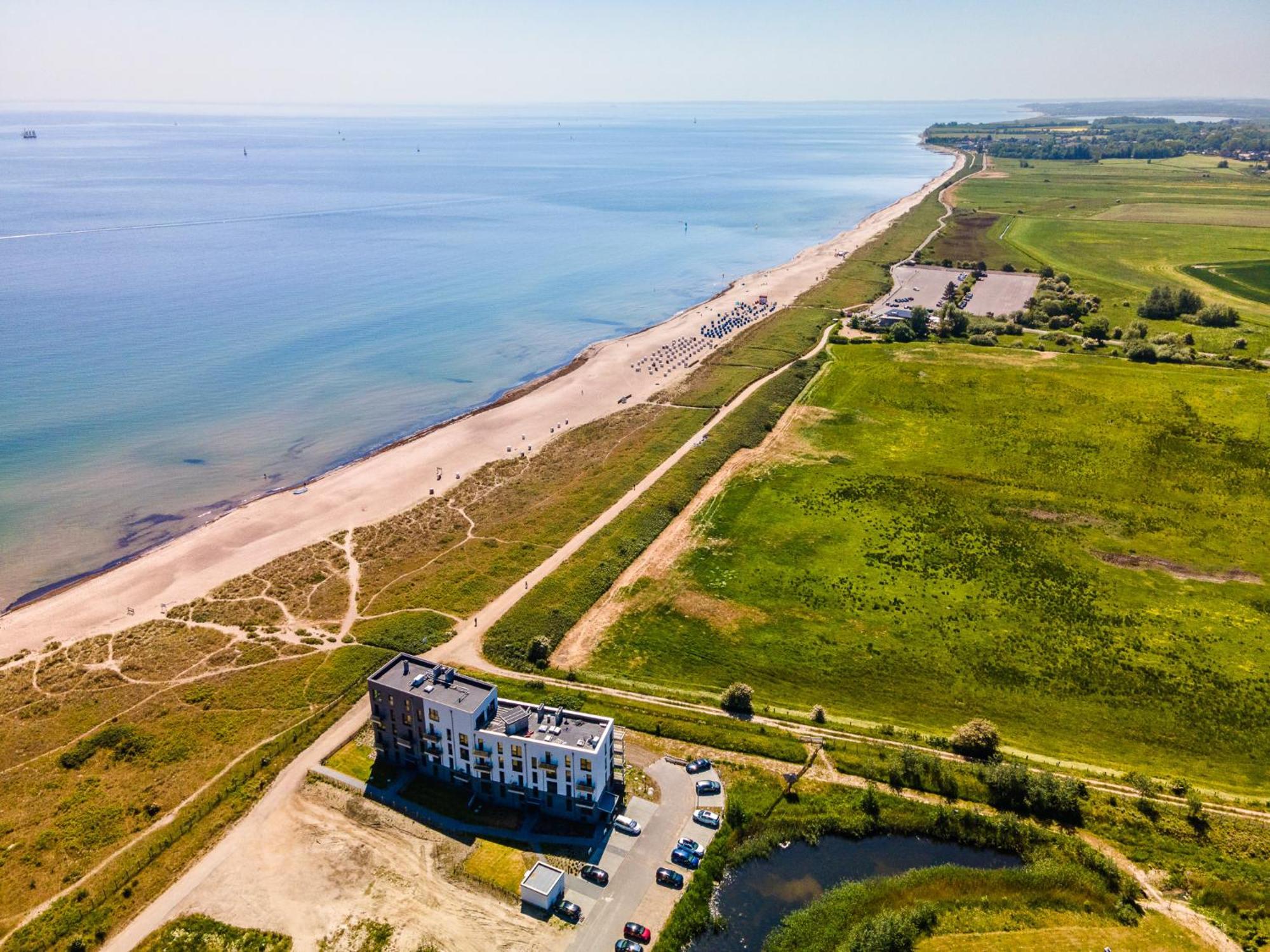 Beachterraceone - Eg, Meerblick, Terrasse, Kamin, Sauna Olpenitz Luaran gambar