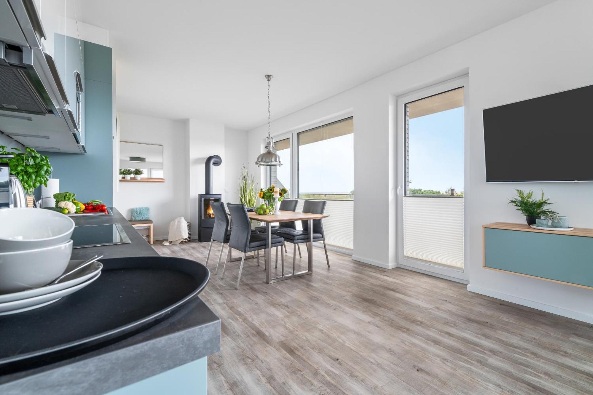 Beachterraceone - Eg, Meerblick, Terrasse, Kamin, Sauna Olpenitz Luaran gambar