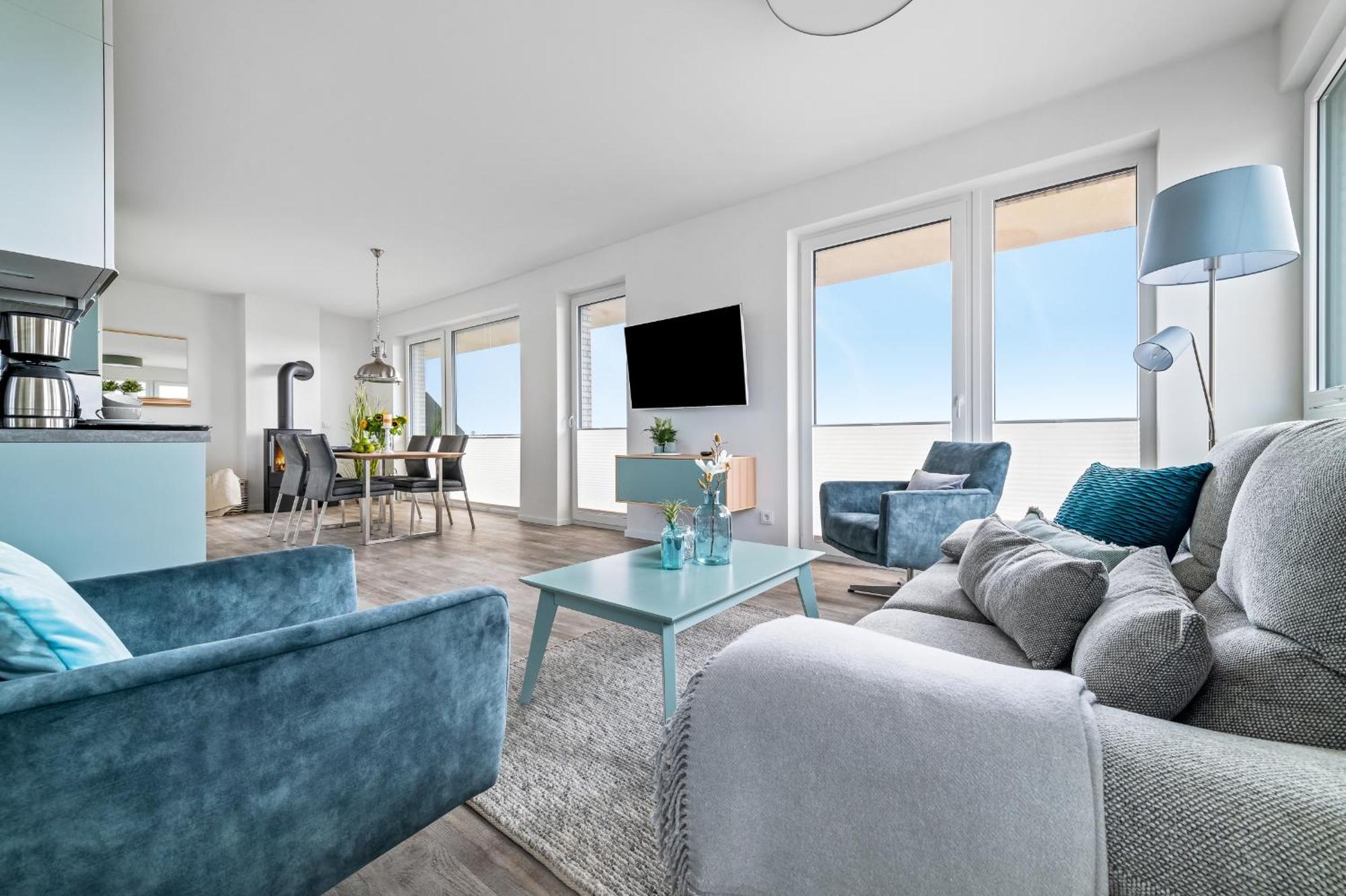 Beachterraceone - Eg, Meerblick, Terrasse, Kamin, Sauna Olpenitz Luaran gambar